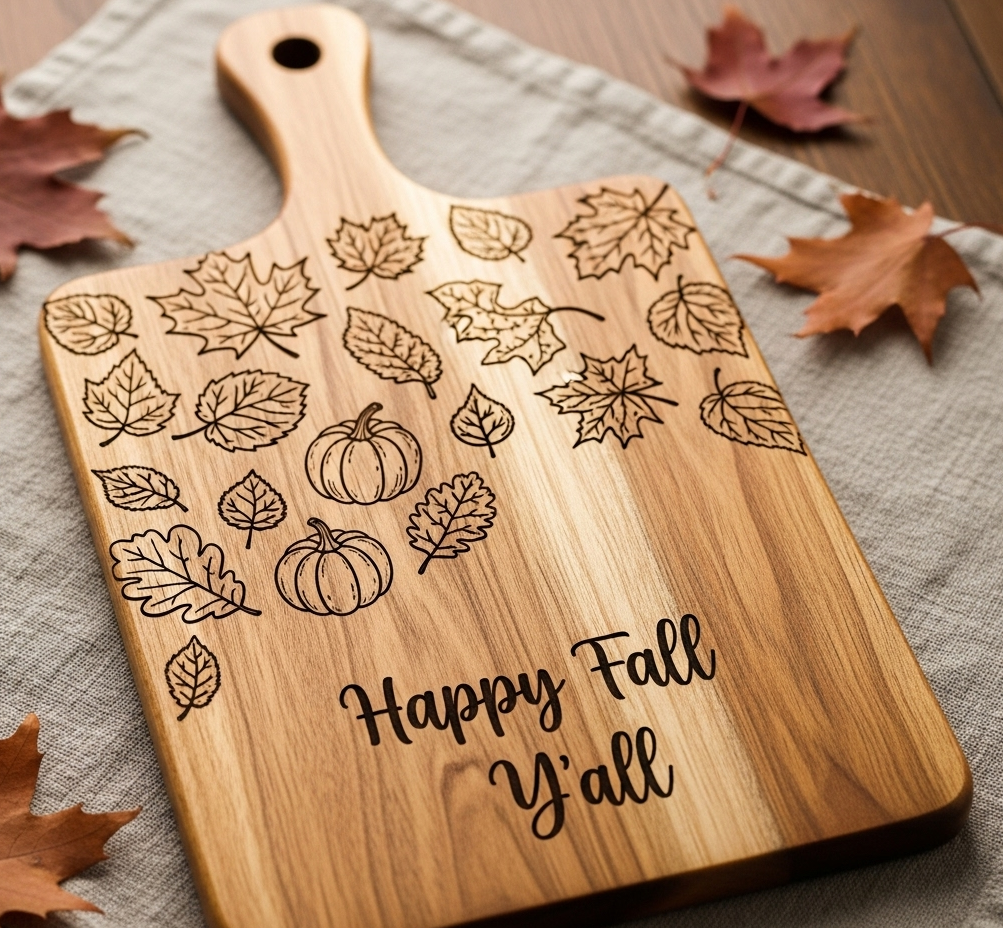 Engraved Wooden Serving Board