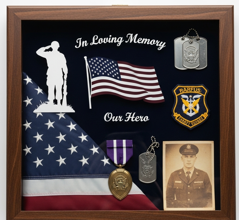 Military Memorial Shadow Box