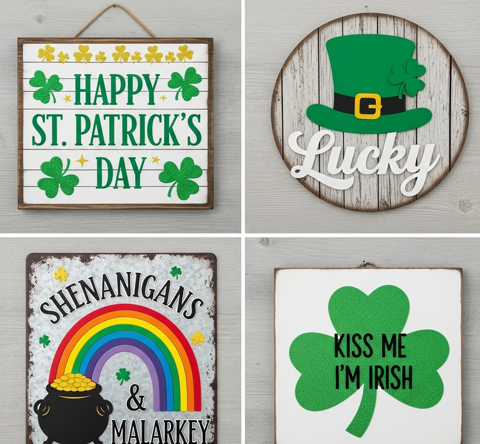 St. Patrick's Day Wall Art Signs