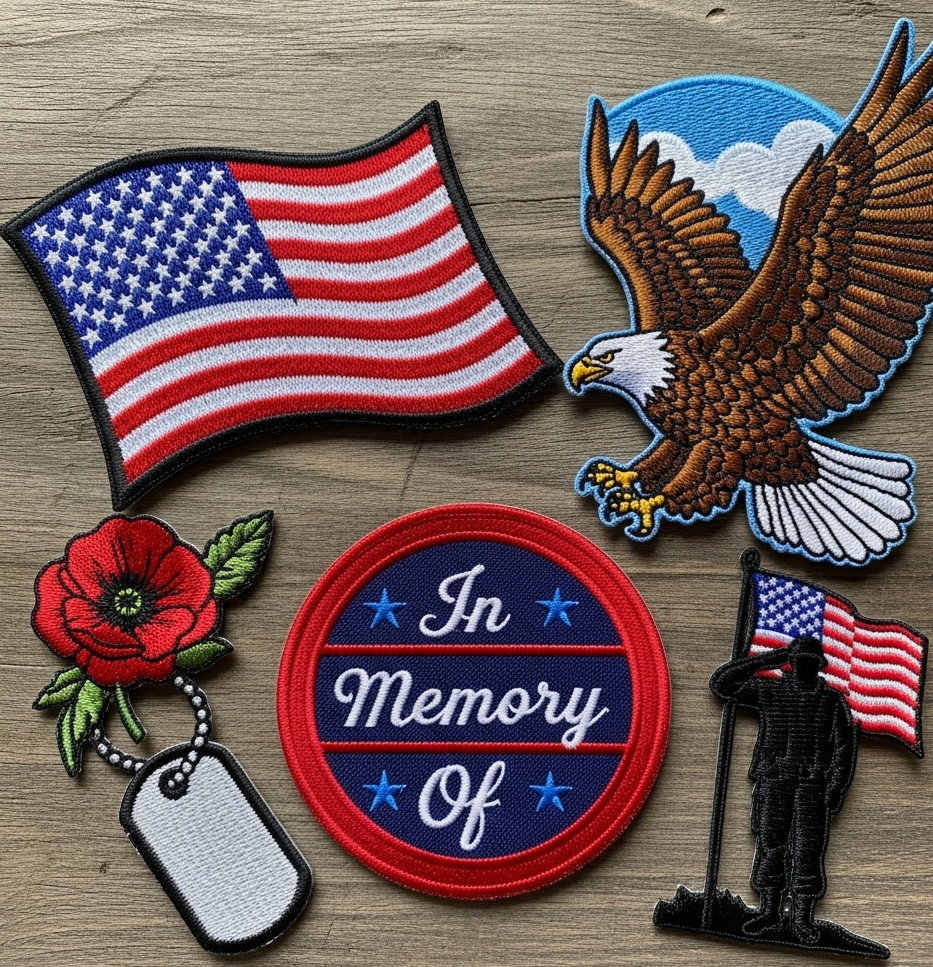 Embroidered Patches for Memorial Day