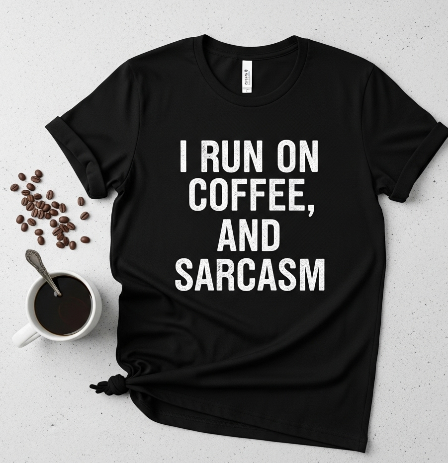 The "Coffee & Sarcasm" Tee