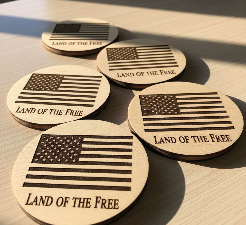 "Land of the Free" Coasters