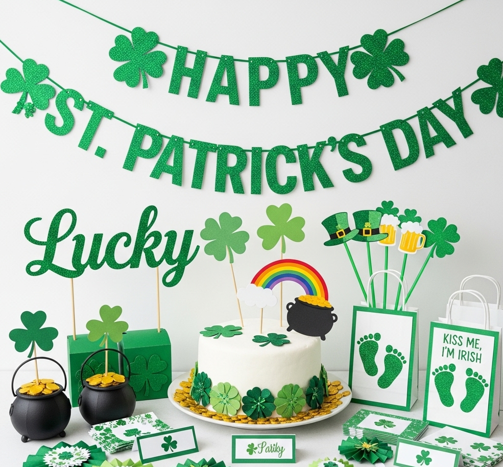 St. Patrick's Day Party Decoration Kit