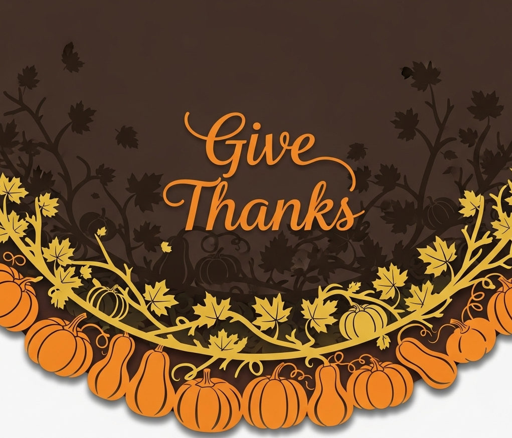 Give Thanks Thanksgiving Banner