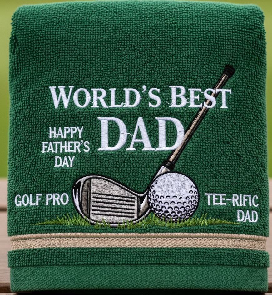 World’s Best Dad Golf Towel