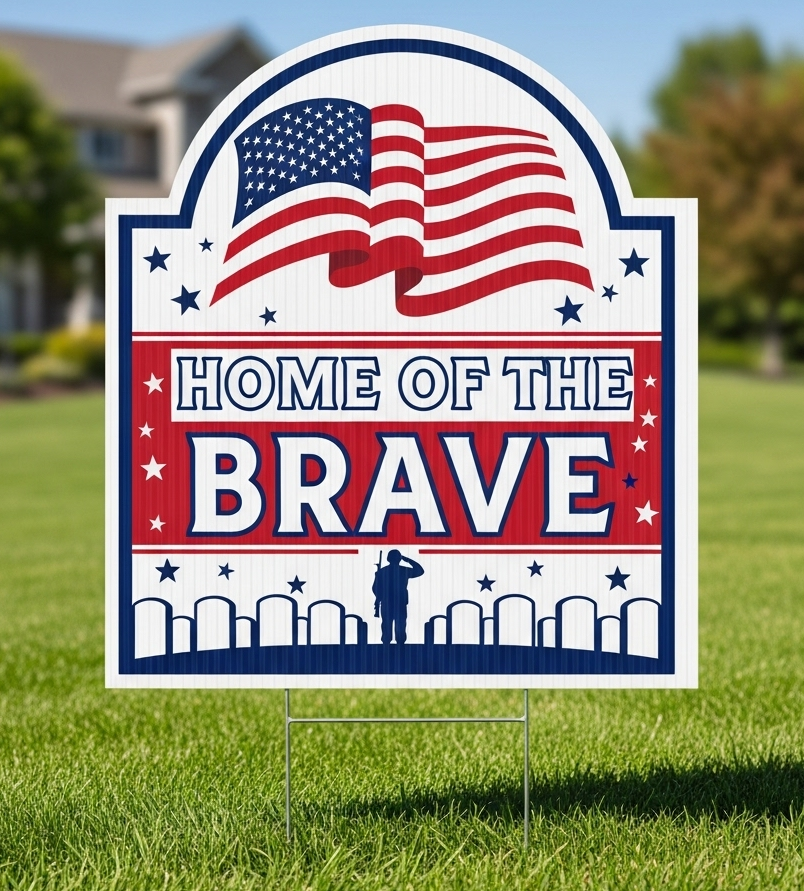 Patriotic Yard Sign