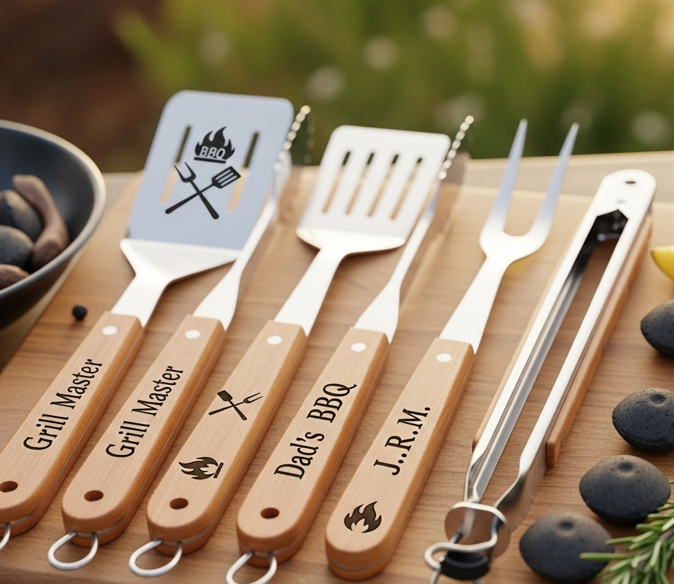 Personalized BBQ Grill Tool Set