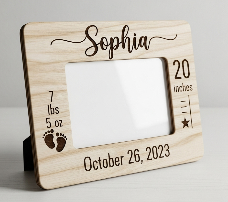 Personalized Wooden Picture Frame