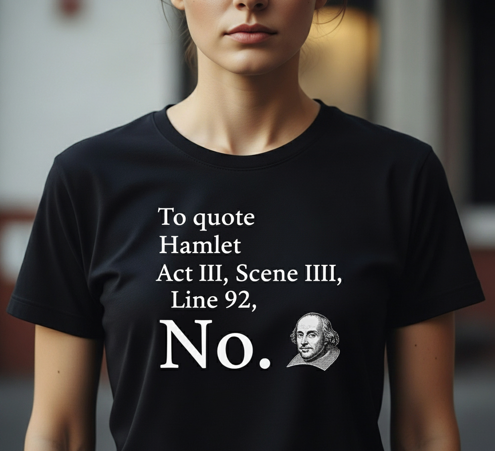 Hamlet Quote Graphic T-Shirt