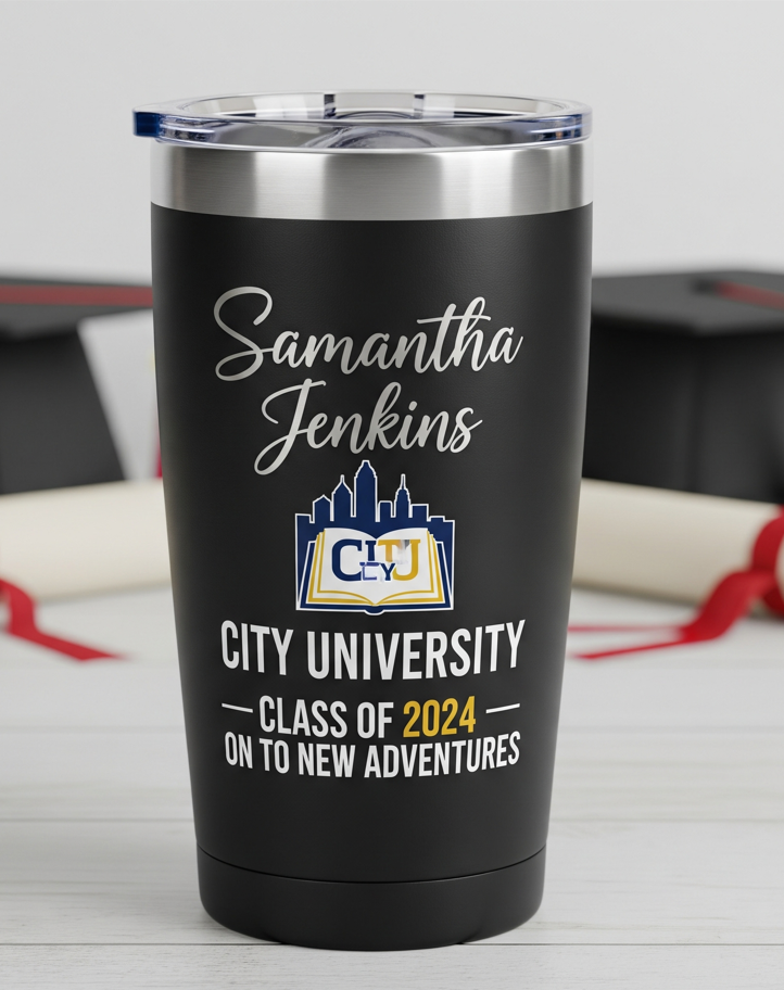 Raise a Toast to Their Success: A Personalized Tumbler for the Graduate