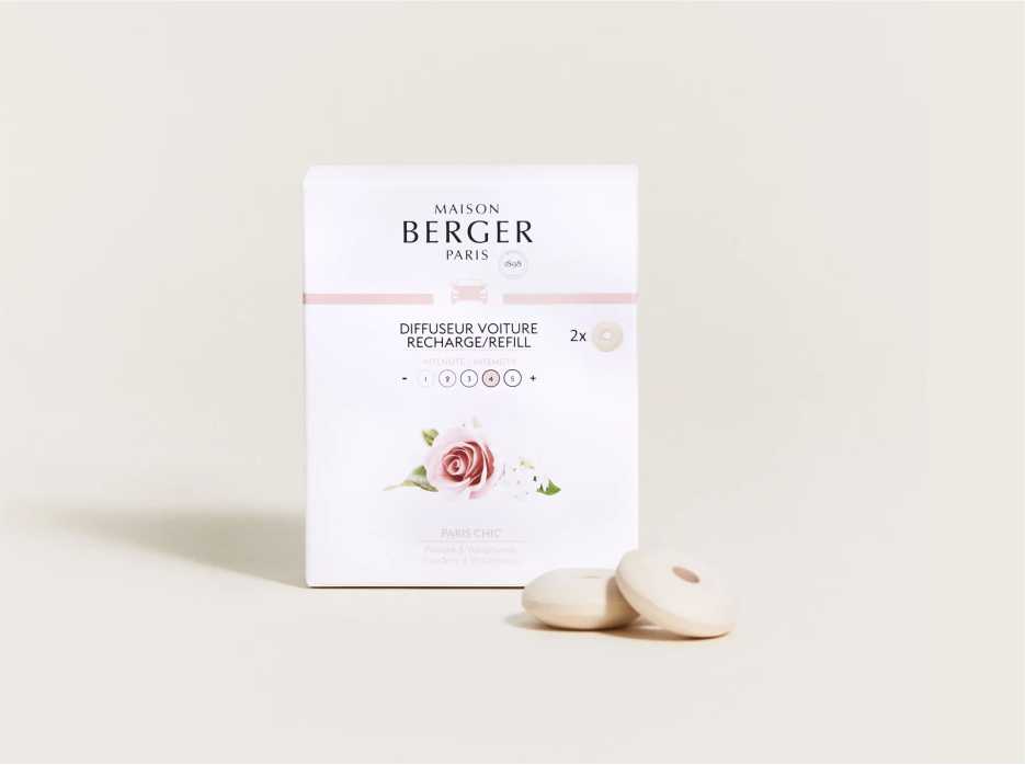 Ambientador para coche | Recarga x 2 | Aroma PARIS CHIC | Maison Berger