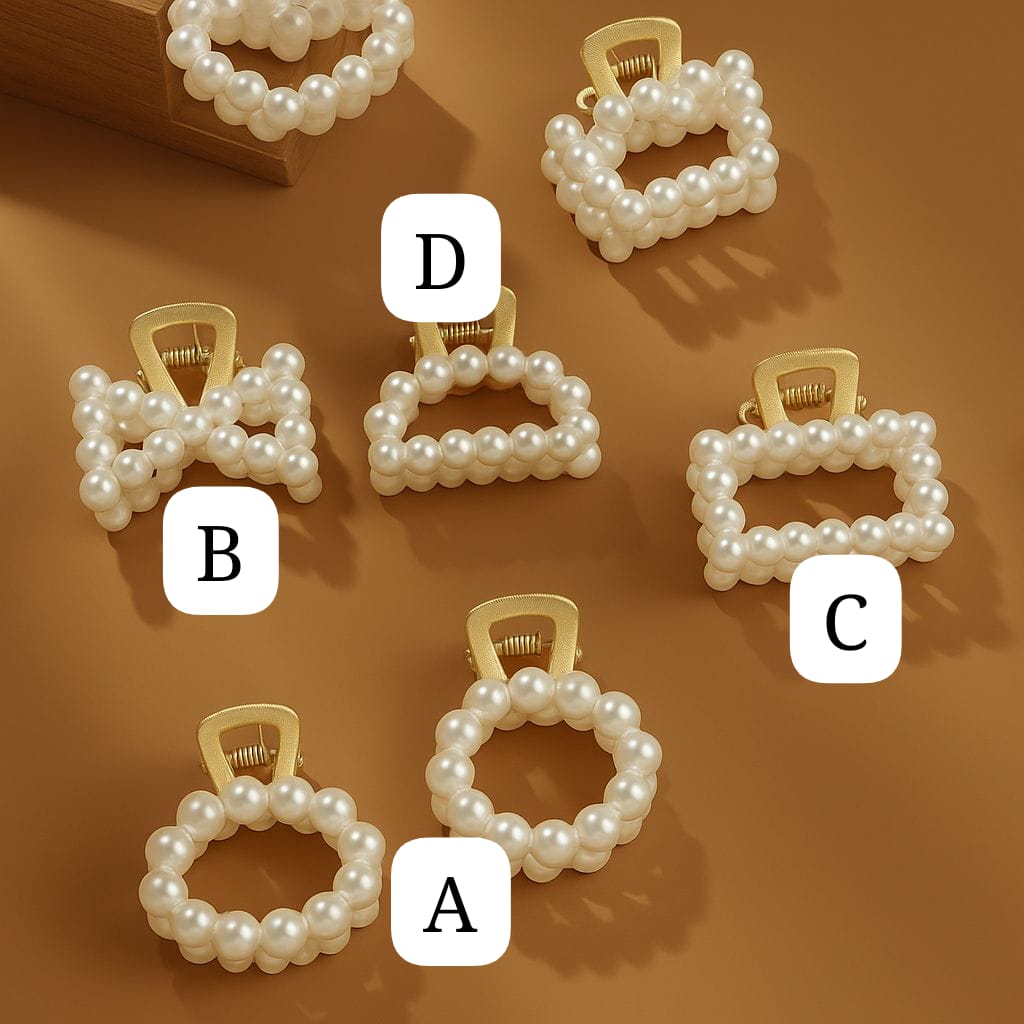 1 Pcs Pearl Hair Claw Clip 🎀 ---Uni Code 24---