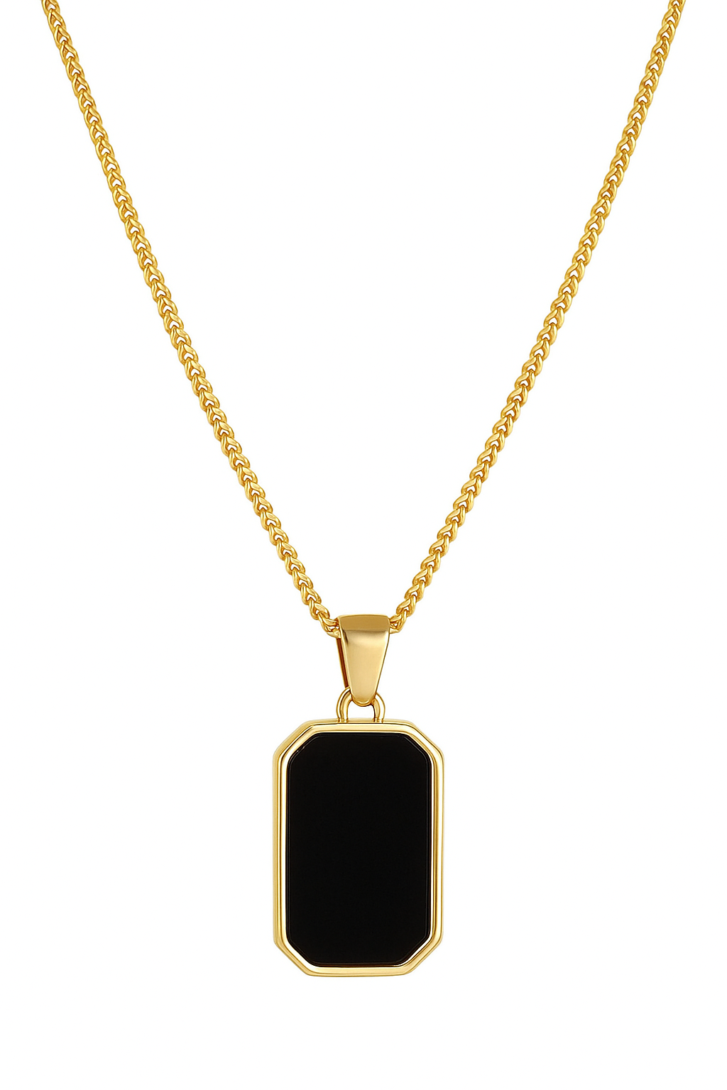 Elegant Black Onyx Pendant Necklace ---Uni Code 25---