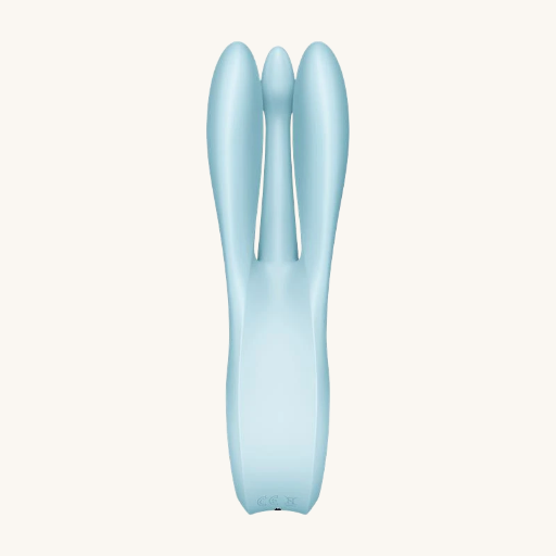SATISFYER VIBRADOR THREESOME 1 LIGHT AZUL