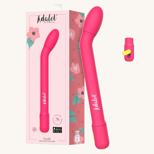 ADALET GENTLY ESTIMULADOR PUNTO G CON APP ROSA