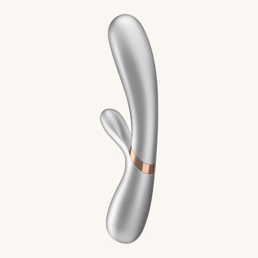 SATISFYER HOT LOVER VIBRADOR EFECTO CALOR CON APP PLATA Y CHAMPAGNE