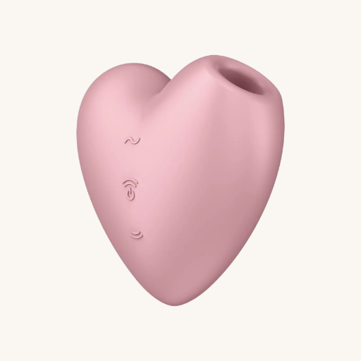 SATISFYER CUTIE HEART SUCCIONADOR DE CLÍTORIS Y VIBRACIÓN ROSA