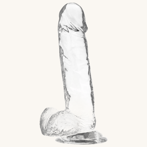 X RAY - CLEAR DILDO REALISTA TRANSPARENTE 20 CM -O- 4.5 CM
