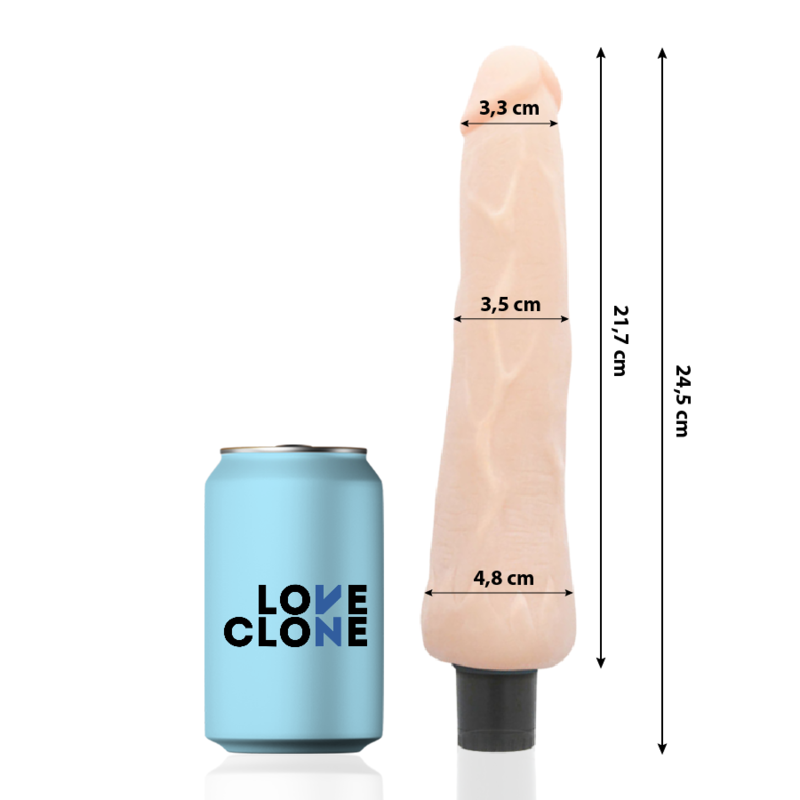 LOVECLONE - RAGNAR VIBRADOR REALÍSTICO SELF LUBRICATION 24.5 CM  X 3.5 CM