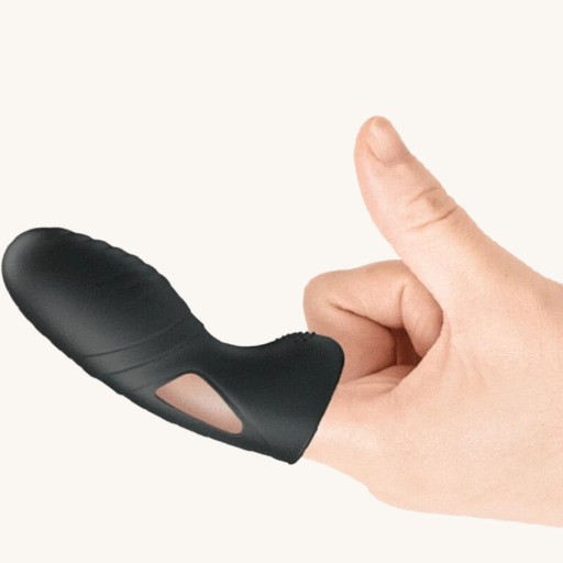 PRETTY LOVE - ALAN VIBRADOR DE DEDO SILICONA NEGRO