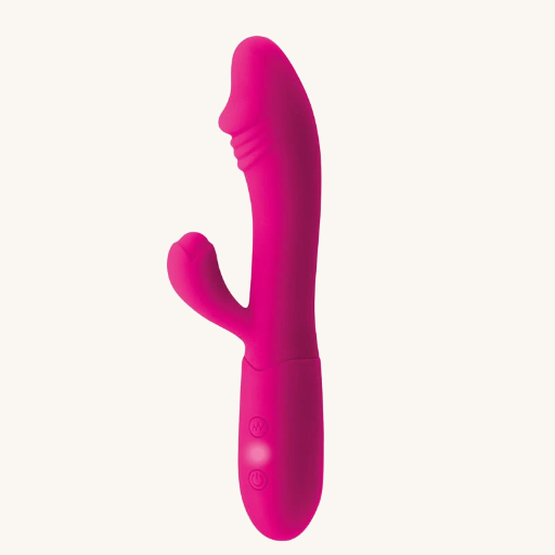 GOODIES CANDY VIBRADOR CON CONEJITO PUNTO G USB SILICONA FUCSHIA