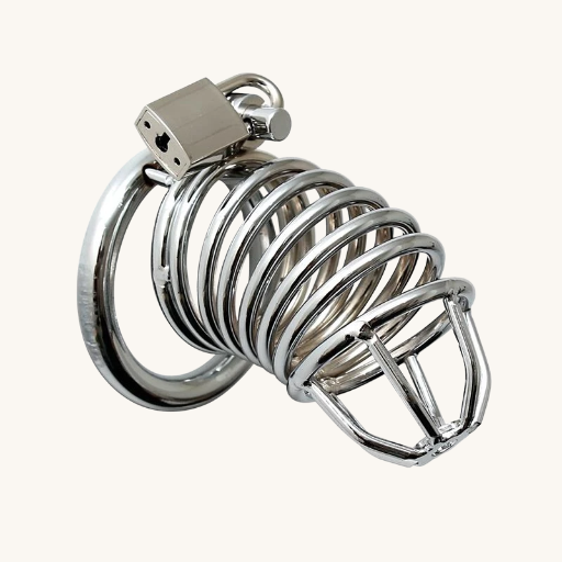 BONDAGE PLAY JAULA CASTIDAD PENE 45 MM METAL