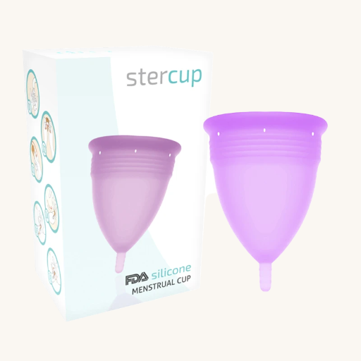 STERCUP - COPA MENSTRUAL FDA SILICONA TALLA L DIFERENTES COLORES