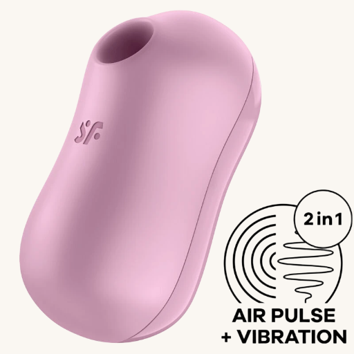 SATISFYER - COTTON CANDY ESTIMULADOR Y VIBRADOR LILA