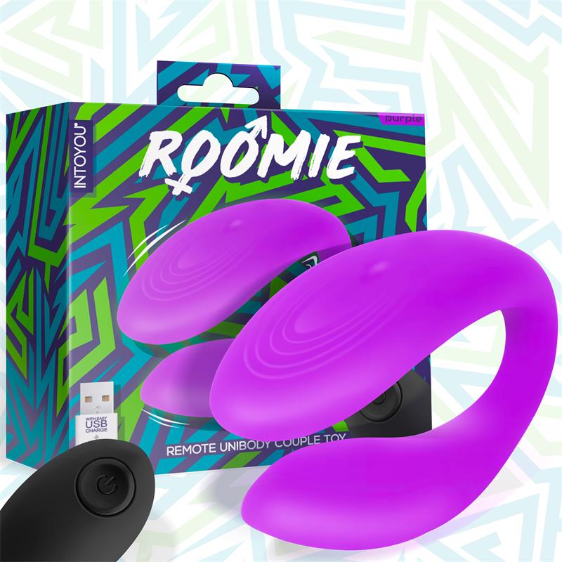 INTOYOU ROOMIE VIBRADOR PARA PAREJAS SILICONA LÍQUIDA UNIBODY CONTROL REMOTO USB