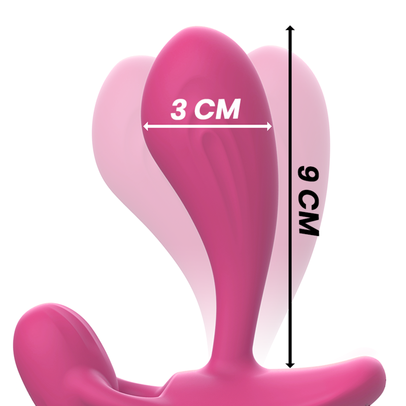 INTENSE - SHELLY DUO ANAL-PERINEO, VAGINAL-CLITORIS REMOTO ROSA