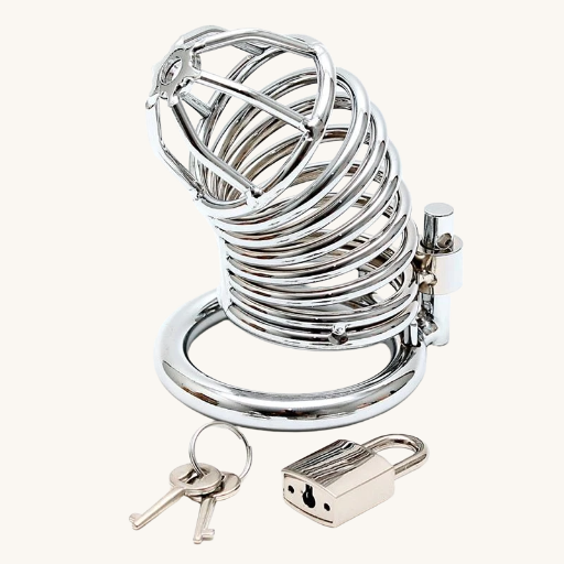 BONDAGE PLAY JAULA CASTIDAD PENE 45 MM METAL
