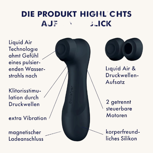 SATISFYER PRO 2 GENER 3 LIQUID AIR TECHNOLOGY SUCCIÓN Y VIBRACIÓN NEGRO
