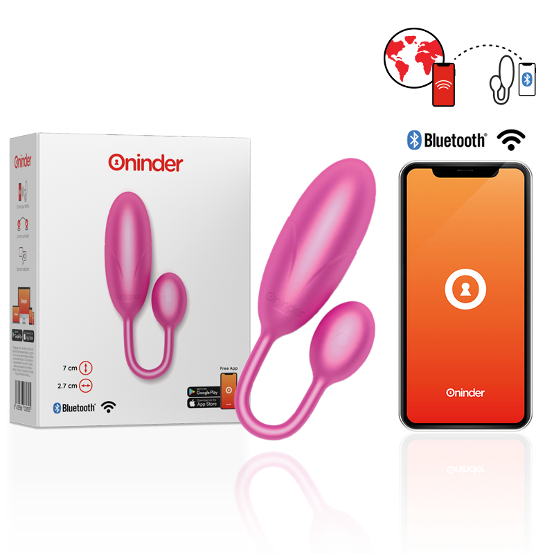 ONINDER - DENVER HUEVO VIBRADOR 7 X 2.7 CM - APP GRATUITA