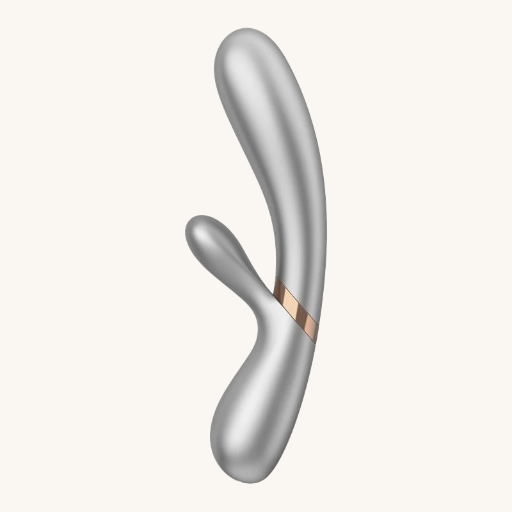 SATISFYER HOT LOVER VIBRADOR EFECTO CALOR CON APP PLATA Y CHAMPAGNE