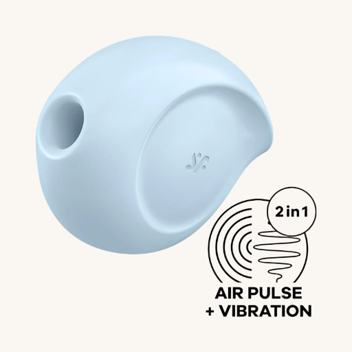 SATISFYER SUGAR RUSH SUCCIONADOR DE CLÍTORIS Y VIBRACIÓN AZUL