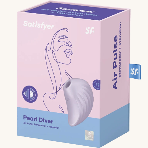SATISFYER - PEARL DIVER ESTIMULADOR Y VIBRADOR VIOLETA