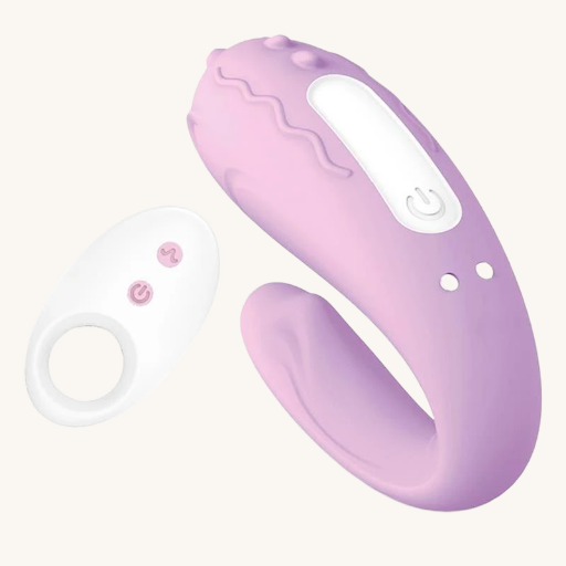 INTOYOU BRIGHTMAUVE VIBRADOR PARA PAREJAS DOBLE MOTOR CONTROL REMOTO USB SILICONA