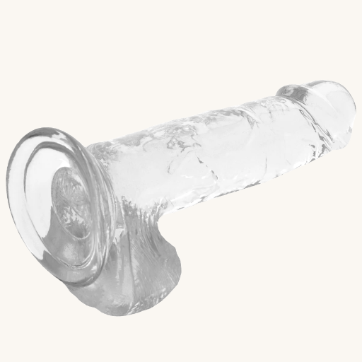 X RAY - CLEAR DILDO REALISTA TRANSPARENTE 20 CM -O- 4.5 CM