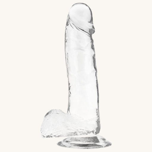 X RAY - CLEAR DILDO REALISTA TRANSPARENTE 20 CM -O- 4.5 CM