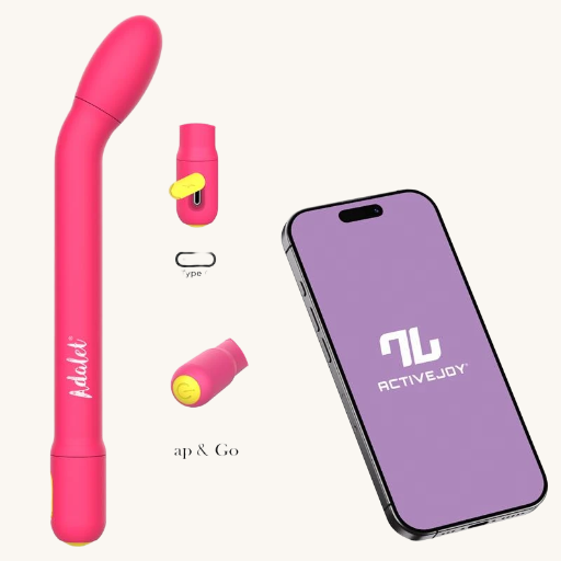 ADALET GENTLY ESTIMULADOR PUNTO G CON APP ROSA