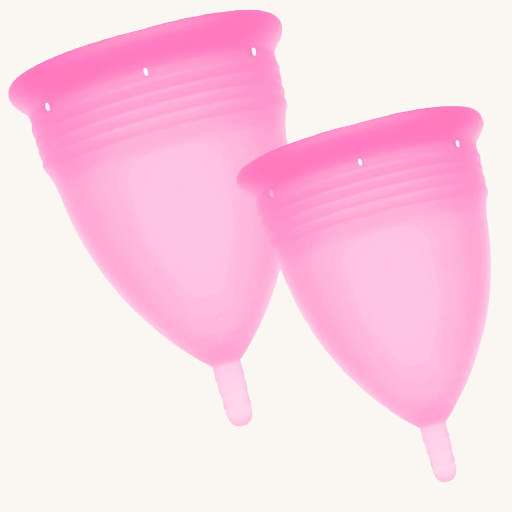 STERCUP - PACK COPA MENSTRUAL SILICONA FDA TALLA S + L DIFERENTES COLORES