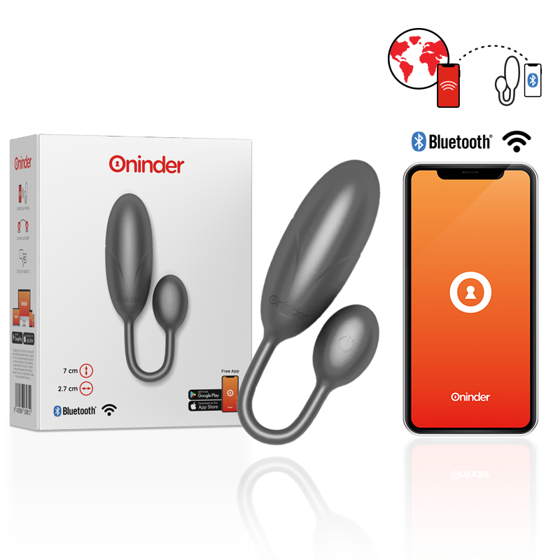 ONINDER - DENVER HUEVO VIBRADOR 7 X 2.7 CM - APP GRATUITA