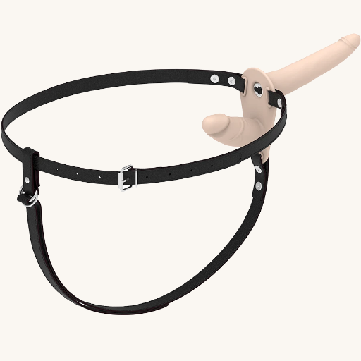 FETISH SUBMISSIVE HARNESS - DOBLE PENETRACIÓN VIBRADOR FLESH UP