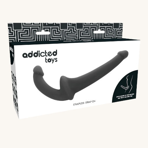 ADDICTED TOYS - DILDO CON ARNÉS SIN SUJECIÓN NEGRO