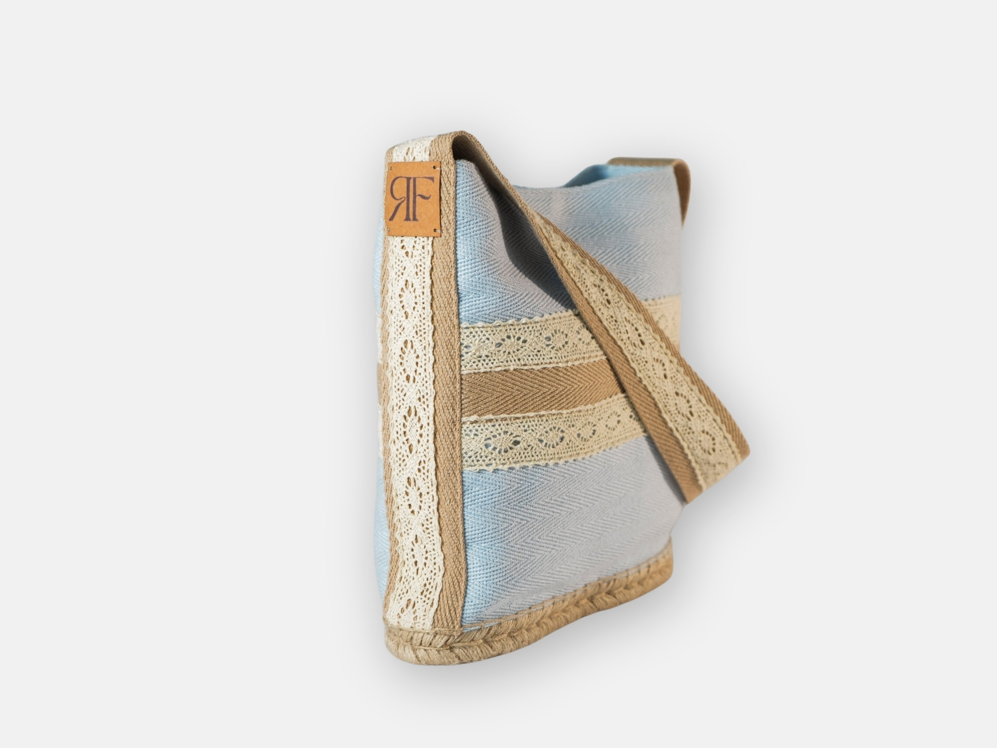 Bolso lona puntilla