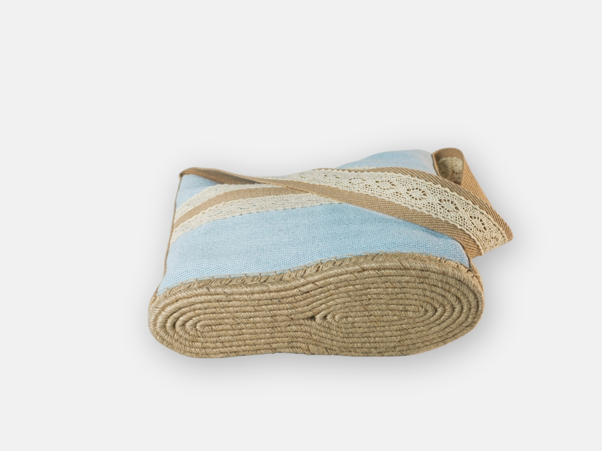 Bolso lona puntilla
