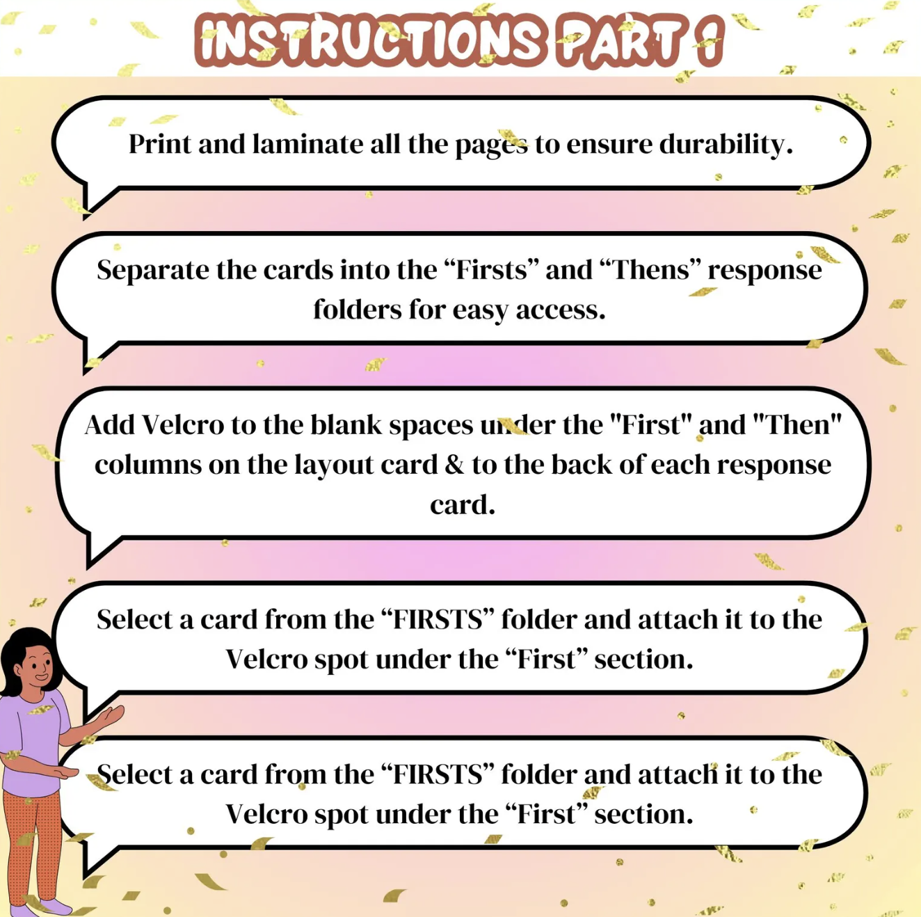 First/Then Visual Tool for Kids | Printable Special Education Aid for Nonverbal Communication 