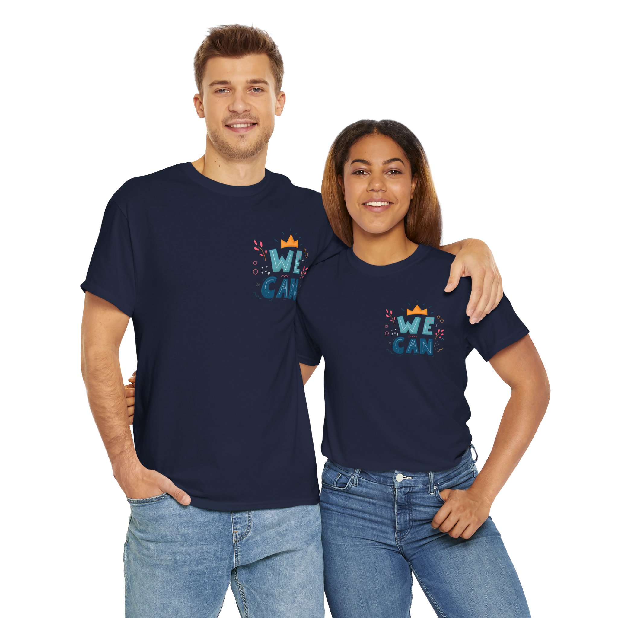 “We Can” Sensory-Friendly Empowerment Unisex T-Shirt – Premium Cotton Stretch Fit 