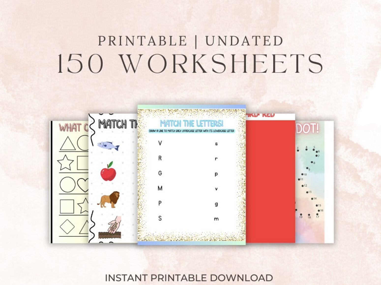 ABC Adventures: Trace, Colour, Play | Digital Download | Printable Interactive Worksheet for Ages 3+ 