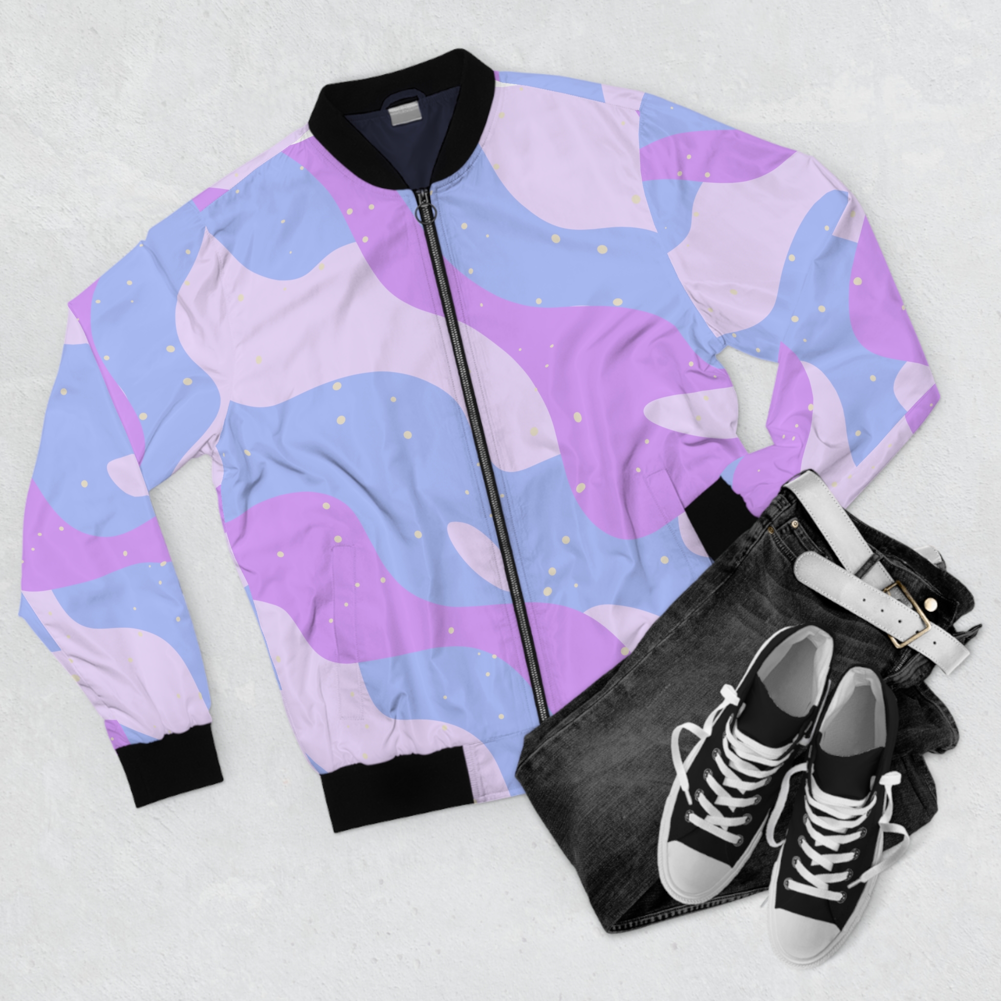Libra Unisex Bomber Jacket – Cosmic Harmony in Motion | Cosmic Veil Collection